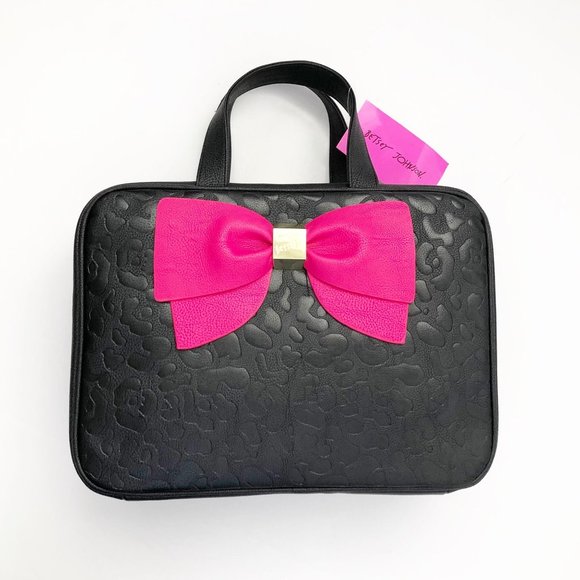 NWT Big Betsey Johnson Makeup Travel Toiletry Bag - Picture 7 of 7
